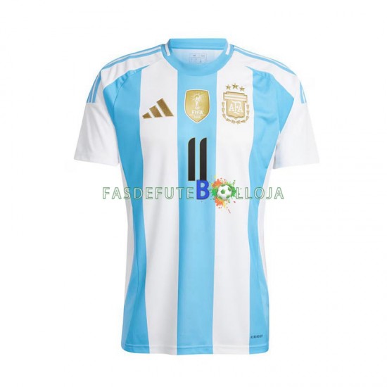 Camisola 1º Equipamento Seleção Argentina Di Maria 11 Copa America 2024 Manga Curta ,Homem