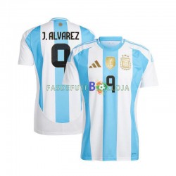 Camisola 1º Equipamento Seleção Argentina Julian Alvarez 9 Copa America 2024 Manga Curta ,Homem