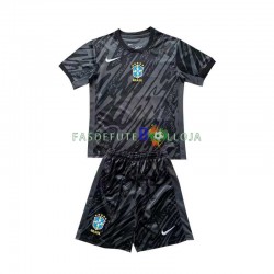 Camisola Guarda-redes 2º Equipamento Seleção Brasileira Copa America 2024 Manga Curta ,Criança
