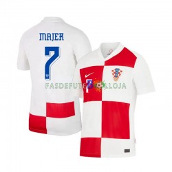 Camisola 1º Equipamento Seleção Croata Lovro Majer 7 Euro 2024 Manga Curta ,Homem