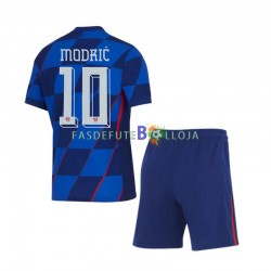 Camisola 2º Equipamento Seleção Croata Modrić 10 Euro 2024 Manga Curta ,Criança