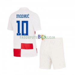 Camisola 1º Equipamento Seleção Croata Modrić 10 Euro 2024 Manga Curta ,Criança