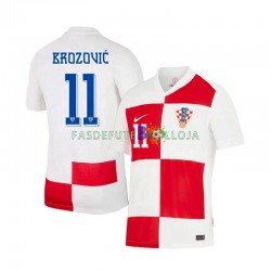 Camisola 1º Equipamento Seleção Croata Marcelo Brozovic 11 Euro 2024 Manga Curta ,Homem