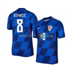 Camisola 2º Equipamento Seleção Croata Mateo Kovacic 8 Euro 2024 Manga Curta ,Homem