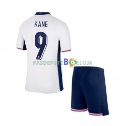 Camisola 1º Equipamento Seleção Inglesa Harry Kane 9 Euro 2024 Manga Curta ,Criança