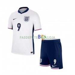 Camisola 1º Equipamento Seleção Inglesa Harry Kane 9 Euro 2024 Manga Curta ,Criança