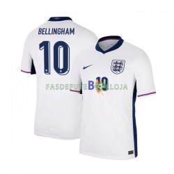 Camisola 1º Equipamento Seleção Inglesa Jude Bellingham 10 Euro 2024 Manga Curta ,Homem