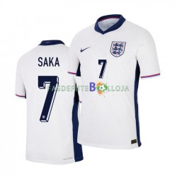 Camisola 1º Equipamento Seleção Inglesa Saka 7 Euro 2024 Manga Curta ,Homem