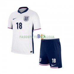 Camisola 1º Equipamento Seleção Inglesa Trent Alexander-Arnold 18 Euro 2024 Manga Curta ,Criança