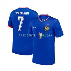 Camisola 1º Equipamento Seleção Francesa Antoine Griezmann 7 Euro 2024 Manga Curta ,Homem