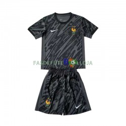 Camisola Guarda-redes 2º Equipamento Seleção Francesa Euro 2024 Manga Curta ,Criança