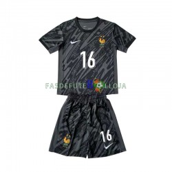Camisola Guarda-redes 2º Equipamento Seleção Francesa Mike Maignan 16 Euro 2024 Manga Curta ,Criança