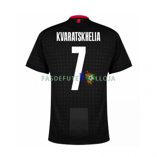 Camisola 2º Equipamento Georgia Kvaratskhelia 7 Euro 2024 Manga Curta ,Homem