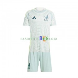 Camisola 2º Equipamento Seleção Mexicana Copa America 2024 Manga Curta ,Criança