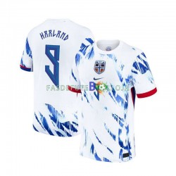 Camisola 2º Equipamento Seleção Norueguesa Erling Haaland 9 2024 Manga Curta ,Homem