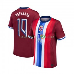 Camisola 1º Equipamento Seleção Norueguesa Martin Odegaard 10 2024 Manga Curta ,Homem