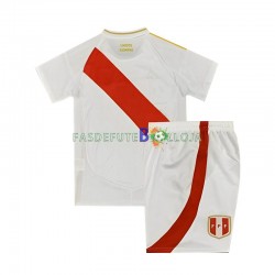 Camisola 1º Equipamento Seleção Peruana Copa America 2024 Manga Curta ,Criança