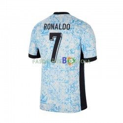 Camisola 2º Equipamento Seleção Portuguesa Cristiano Ronaldo 7 Euro 2024 Manga Curta ,Homem