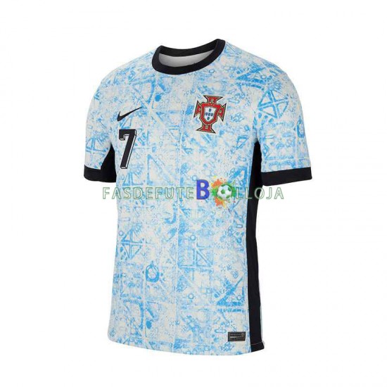 Camisola 2º Equipamento Seleção Portuguesa Cristiano Ronaldo 7 Euro 2024 Manga Curta ,Homem
