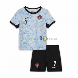 Camisola 2º Equipamento Seleção Portuguesa Cristiano Ronaldo 7 Euro 2024 Manga Curta ,Criança
