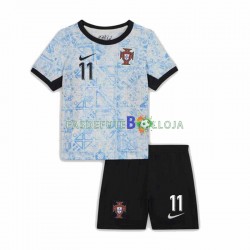 Camisola 2º Equipamento Seleção Portuguesa Joao Felix 11 Euro 2024 Manga Curta ,Criança
