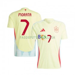 Camisola 2º Equipamento Seleção Espanhola Alvaro Morata 7 Euro 2024 Manga Curta ,Homem