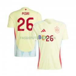 Camisola 2º Equipamento Seleção Espanhola Pedri 26 Euro 2024 Manga Curta ,Homem