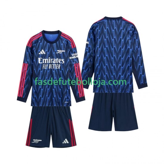 Camisola 2º Equipamento Arsenal 2025-2026 Manga Comprida ,Criança