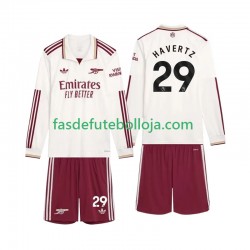 Camisola 3º Equipamento Arsenal Havertz 29 2025-2026 Manga Comprida ,Criança