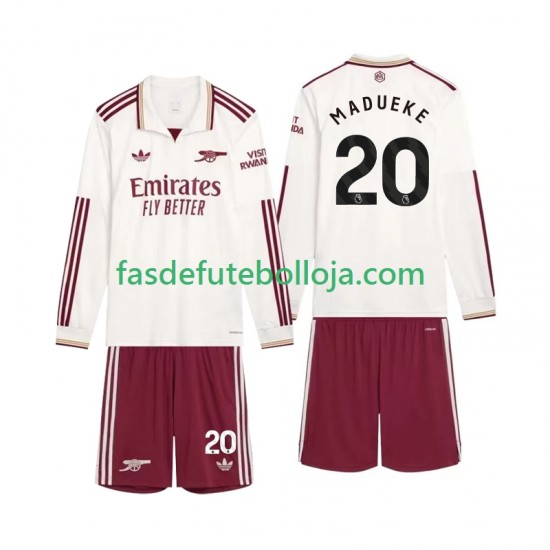 Camisola 3º Equipamento Arsenal Madueke 20 2025-2026 Manga Comprida ,Criança