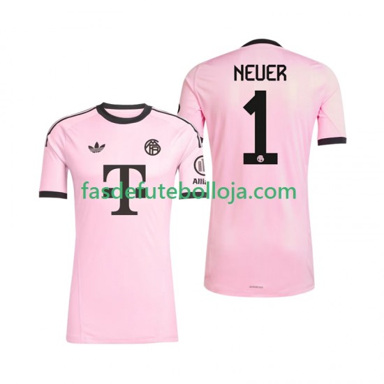 Camisola Guarda-redes 3º Equipamento Bayern de Munique Manuel Neuer 1 UCL 2025-2026 Manga Curta ,Homem