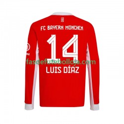 Camisola 1º Equipamento Bayern de Munique Luis Diaz 14 2025-2026 Manga Comprida ,Homem