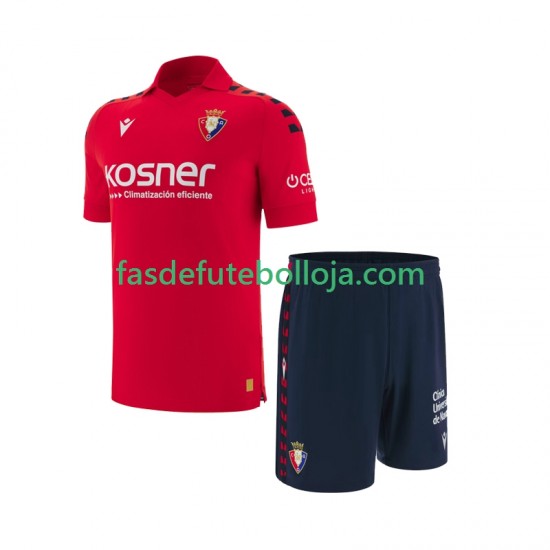 Camisola 1º Equipamento CA Osasuna 2025-2026 Manga Curta ,Criança
