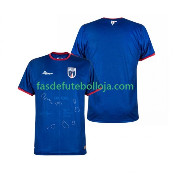 Camisola 1º Equipamento Cape Verde 2024-2025 Manga Curta ,Homem