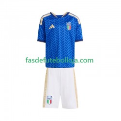Camisola 1º Equipamento Seleção Italiana World Cup 2026 Manga Curta ,Criança