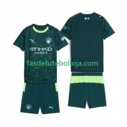 Camisola 4º Equipamento Manchester City 2025-2026 Manga Curta ,Criança