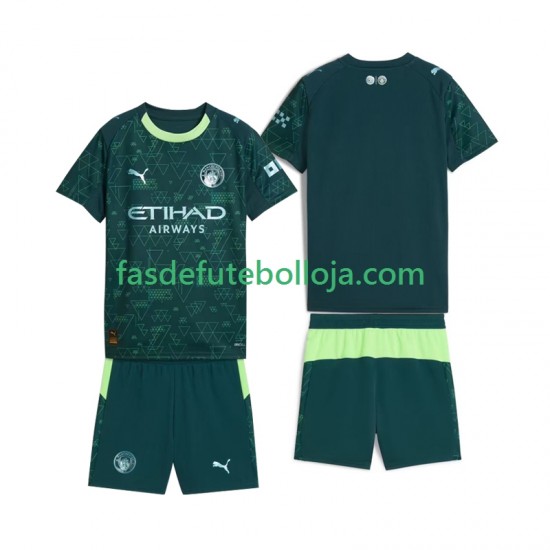 Camisola 4º Equipamento Manchester City 2025-2026 Manga Curta ,Criança