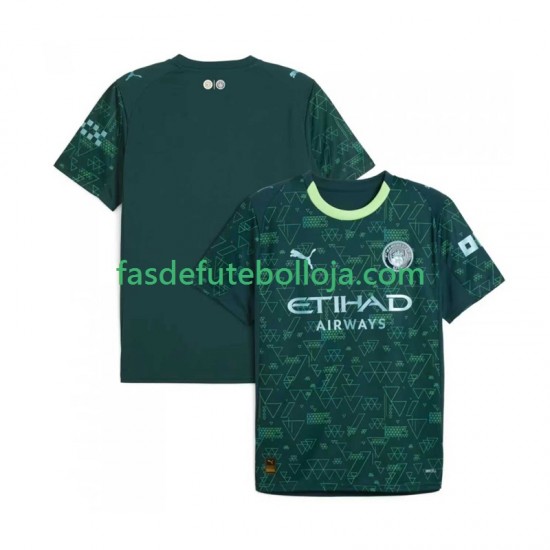 Camisola 4º Equipamento Manchester City 2025-2026 Manga Curta ,Homem