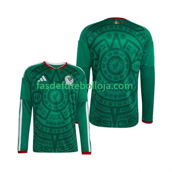 Camisola 1º Equipamento Seleção Mexicana World Cup 2026 Manga Comprida ,Homem