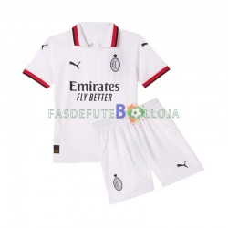 Camisola 2º Equipamento AC Milan 2024-2025 Manga Curta ,Criança