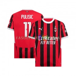 Camisola 1º Equipamento AC Milan UCL Font PULISIC 11 2024-2025 Manga Curta ,Homem