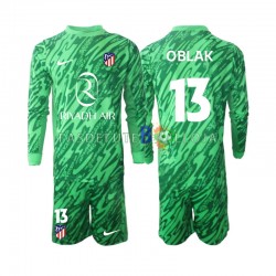Camisola Guarda-redes 2º Equipamento Atlético Madrid Jan Oblak 13 2024-2025 Manga Comprida ,Criança