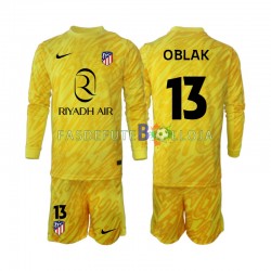 Camisola Guarda-redes 3º Equipamento Atlético Madrid Jan Oblak 13 2024-2025 Manga Comprida ,Criança