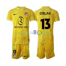 Camisola Guarda-redes 3º Equipamento Atlético Madrid Jan Oblak 13 2024-2025 Manga Curta ,Criança