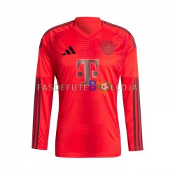 Camisola 1º Equipamento Bayern de Munique Vermelho 2024-2025 Manga Comprida ,Homem