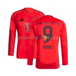 Camisola 1º Equipamento Bayern de Munique Vermelho Kane 9 2024-2025 Manga Comprida ,Homem