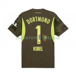 Camisola Guarda-redes 2º Equipamento Borussia Dortmund Gregor Kobel 1 2024-2025 Manga Curta ,Homem