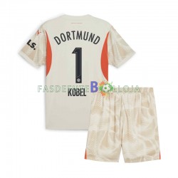 Camisola Guarda-redes 1º Equipamento Borussia Dortmund Gregor Kobel 1 2024-2025 Manga Curta ,Criança