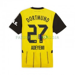 Camisola 1º Equipamento Borussia Dortmund Karim Adeyemi 27 2024-2025 Manga Curta ,Homem