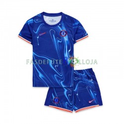 Camisola 1º Equipamento Chelsea 2024-2025 Manga Curta ,Criança